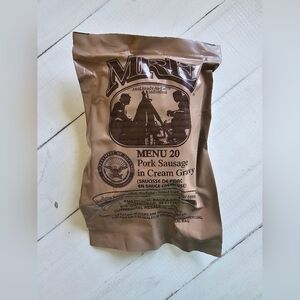 MRE Meal: Pork Sausage in Cream Gravy